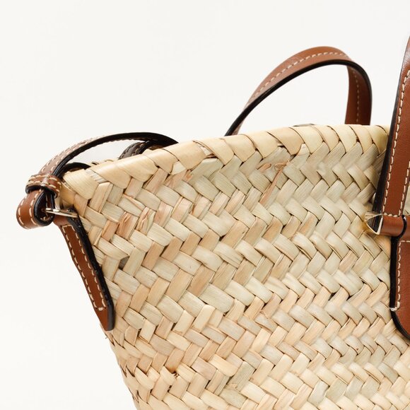 Jimmy Choo Macy Small Raffia Cross-Body Tote Bag - Picture 8 of 15